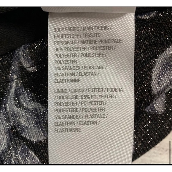 Susan Graver Women Sz L Black Gray Silver Metallic Layered Lurex Keyhole Sweater - Picture 10 of 11